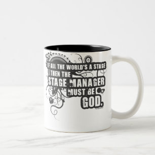 Grunge-Bühne-Manager-Gott Zweifarbige Tasse