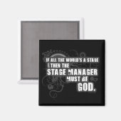 Grunge Bühne Manager Magnet (Vorderseite/Rückseite)