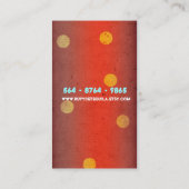 Grunge Business Card Visitenkarte (Rückseite)