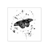 Grunge Butterfly Wood Art Briefmarke Gummistempel (Prägung)