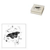 Grunge Butterfly Wood Art Briefmarke Gummistempel (Stempel)
