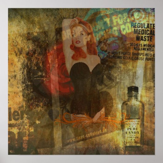 Grunge-Button Poster (Vorne)