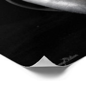 Grunge BW Pointe (Ballet) Schuhe Poster (Ecke)