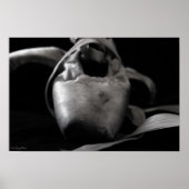 Grunge BW Pointe (Ballet) Schuhe Poster (Vorne)