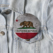 Grunge California-Flagge Button (Beispiel)