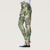 Grunge Camouflage Subtle Dirt Pattern Leggings (Links)