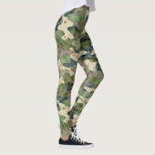 Grunge Camouflage Subtle Dirt Pattern Leggings (Rechts)