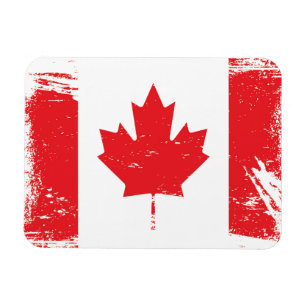 Grunge Canada Flag Magnet