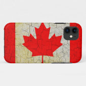 Grunge Canada-Flagge Case-Mate iPhone Hülle (Rückseite (Horizontal))