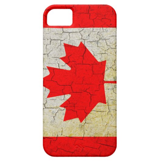 Grunge Canada-Flagge Case-Mate iPhone Hülle (Rückseite)