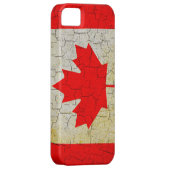 Grunge Canada-Flagge Case-Mate iPhone Hülle (Rückseite/rechts)