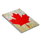 Grunge Canada-Flagge Notizblock (Rechte Seite)