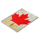 Grunge Canada-Flagge Notizblock (Linke Seite)