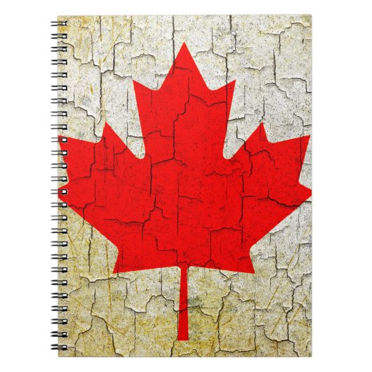 Grunge Canada-Flagge Notizblock (Vorderseite)