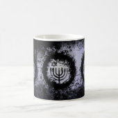 Grunge Chanukah Menorah Kaffeetasse (Mittel)