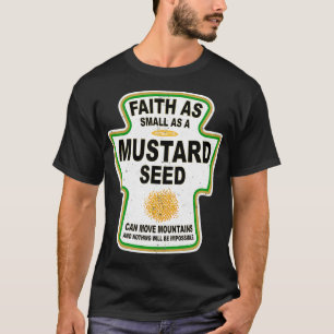 Grunge Christliches Saatgut von Mustard Faith Jesu T-Shirt