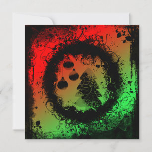 Grunge Christmas Einladung