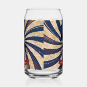 Grunge Circus Sugar Skull Ringmaster Custom Text Dosenglas (Links)