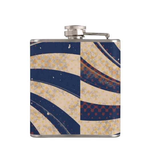 Grunge Circus Sugar Skull Ringmaster Personalised Flachmann (Rückseite)