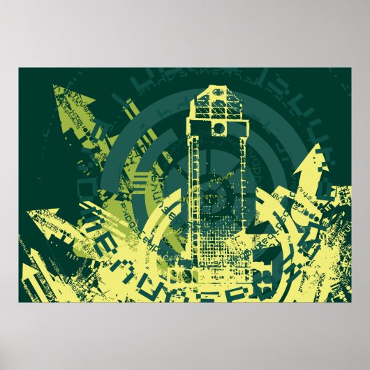 Grunge City Graphic Poster (Vorne)