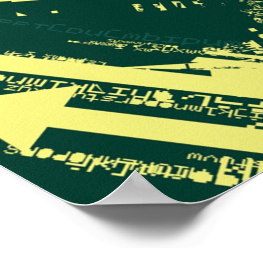 Grunge City Graphic Poster (Ecke)