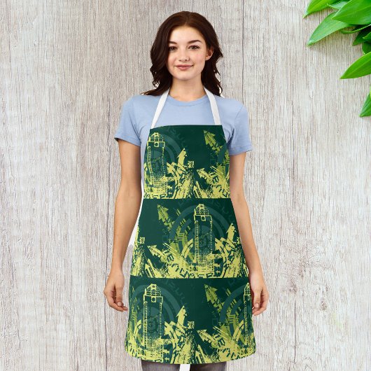Grunge City Graphic Schürze