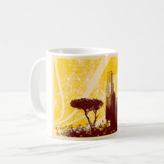 Grunge City Kaffeetasse (Vorderseite Links)
