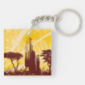 Grunge City Schlüsselanhänger (Rückseite)