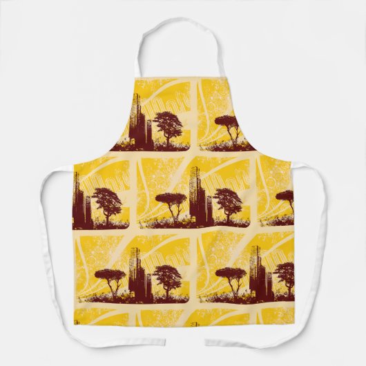 Grunge City Schürze (Vorderseite)