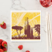 Grunge City Serviette (Beispiel)