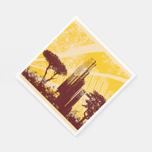 Grunge City Serviette (Ecke)