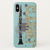 Grunge Clarinet Case-Mate iPhone Hülle (Rückseite)