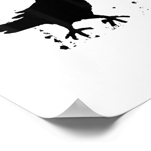 Grunge Coffee F Caw F Crow Humor Creative Style Poster (Ecke)