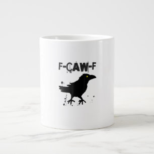 Grunge Coffee F Krächz F Krähe Humor Kreativer Sti Jumbo-Tasse