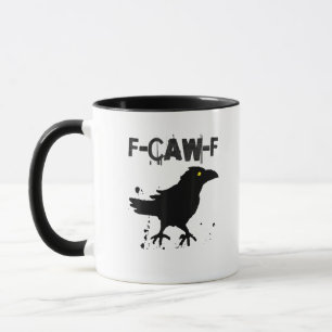 Grunge Coffee F Krächzen F Krähe Humor Kreativer S Tasse