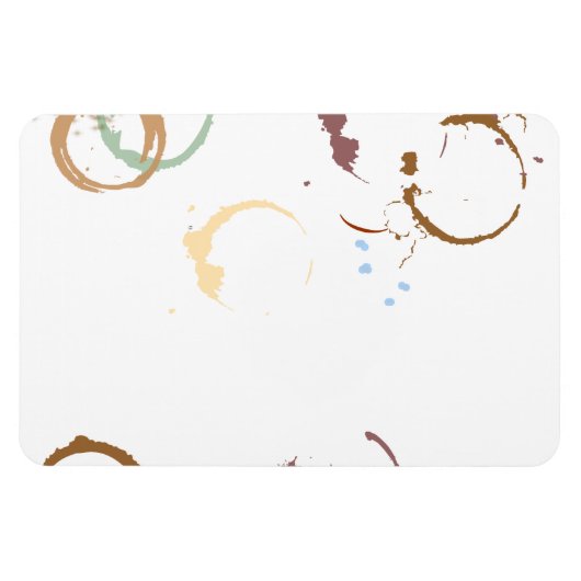 Grunge Coffestain Magnet (Horizontal)