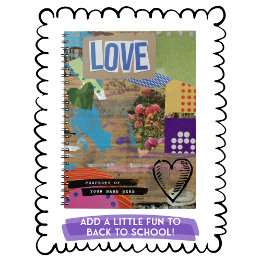 Grunge Collage Creative Custom Notebook Notizblock