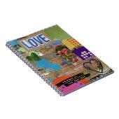 Grunge Collage Creative Custom Notebook Notizblock (Rechte Seite)