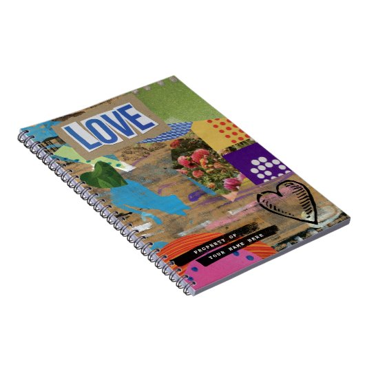 Grunge Collage Creative Custom Notebook Notizblock (Rechte Seite)