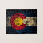 Grunge Colorado Flag Puzzle (Horizontal)
