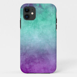 Grunge Colors - Aquamarin und Lila Case-Mate iPhone Hülle