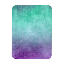 Grunge Colors - Aquamarin und Lila Magnet