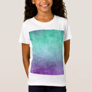 Grunge Colors - Aquamarin und Lila T-Shirt
