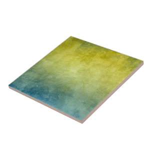 Grunge Colors - Gelb & Blau Fliese