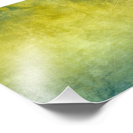 Grunge Colors - Gelb & Blau Fotodruck (Ecke)