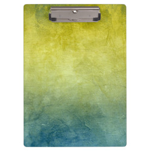 Grunge Colors - Gelb & Blau Klemmbrett
