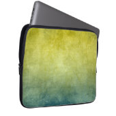 Grunge Colors - Gelb & Blau Laptopschutzhülle (Vorne Rechts)