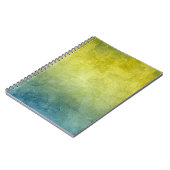 Grunge Colors - Gelb & Blau Notizblock (Linke Seite)