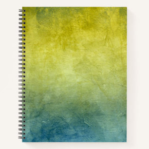 Grunge Colors - Gelb & Blau Notizblock