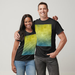 Grunge Colors - Gelb & Blau T-Shirt